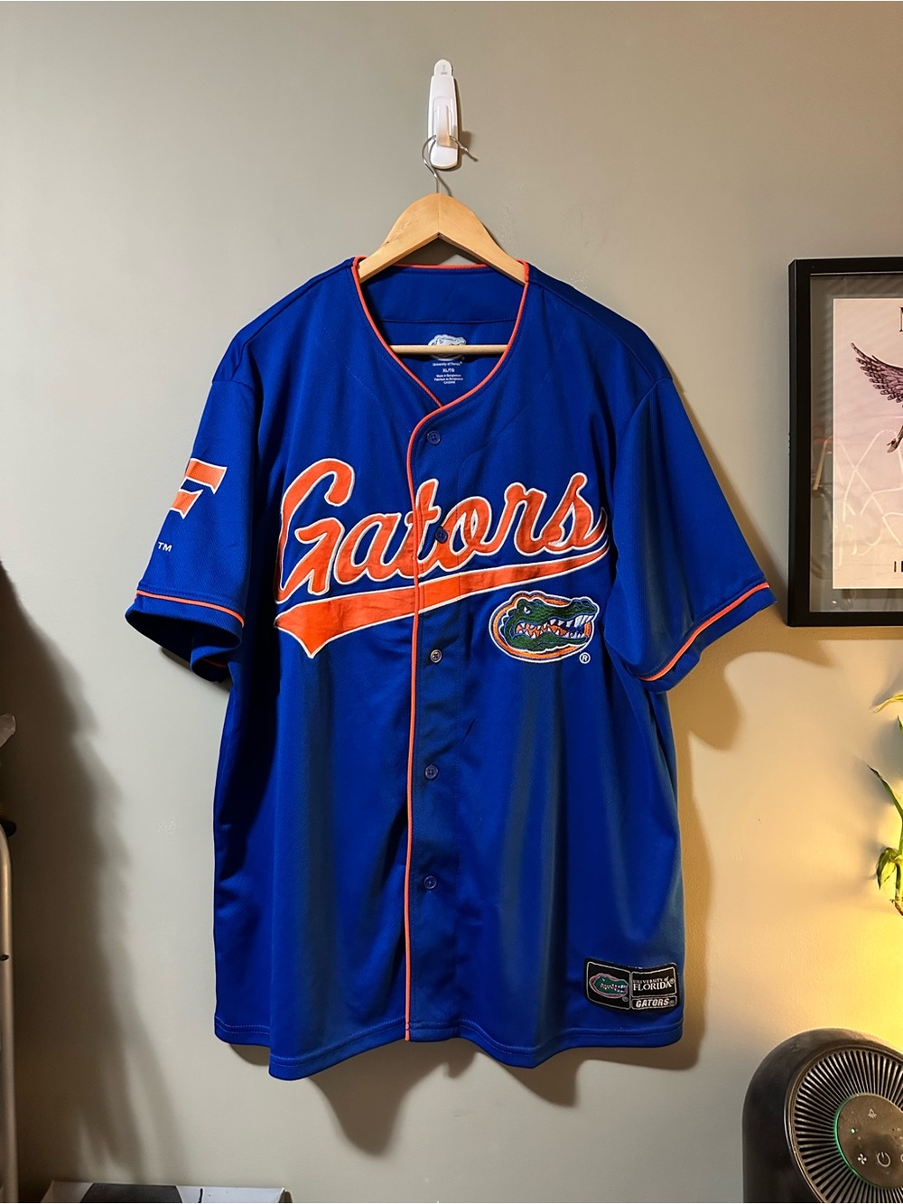 Blue & Orange Baseball Jersey - Official Collegiate Fan Gear